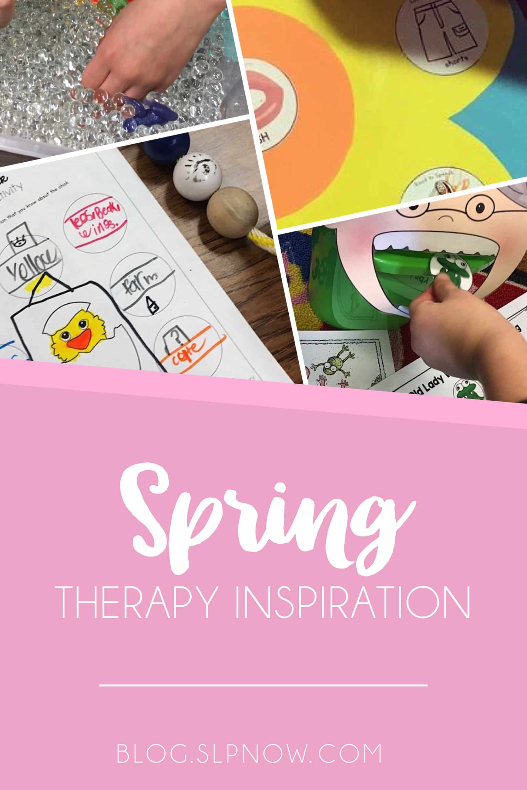 Feeling bored in therapy? Check out this post for a round-up on therapy ideas around a SPRING theme!