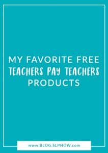 Do you want to know what my favorite Teachers Pay Teachers products are for SLPs? I've compiled a list of 10 paid products created by other SLPs and sold on Teachers Pay Teachers. I've used all 10 of them myself and think they're absolutely wonderful, so check them out!