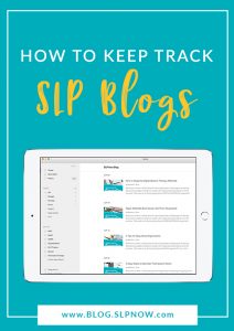 Keeping up with all of your favorite SLP blogs has probably felt like a chore - until now! This post explains how you can use Feedly, a free app, to follow just your favorite SLP blogs and stay up-to-date with their content. There are tons of blogs out there, so I definitely recommend this app for only following your favorites!