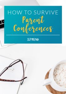 Are parent conferences coming up? Check out these five quick tips for SLPs to make parent conference a breeze - and easy for you to manage!