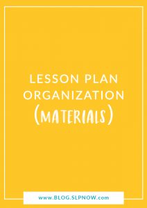 It's hard to stay organized in your speech therapy room - trust me, I know! That's why I'm sharing my top three tools that I use for lesson plan organization so that I'm never without the materials that I need at any given time. Learn what all three of them are in this post!