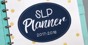A planner just for SLPs! It is filled with templates to help you manage your caseload in style!