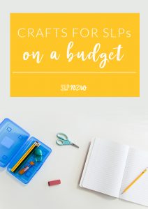 Are you an SLP who uses crafts for speech therapy? If not, then I hope you'll start using them after you read this post about craft materials on a budget! Crafting doesn't have to be expensive or time-consuming, and I'm here to show you how!