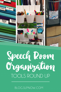 Looking for tools to organize your speech room? Here are 12 of my favorites!