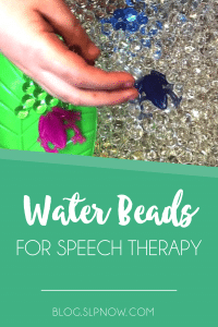 Read about how this SLP uses water beads to target TONS of speech and language goals in therapy!