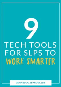Even as SLPs, we need to work smarter and not harder. Check out this tech edition of my tools for SLPs to learn about nine tech tools that I highly recommend for helping you work and increasing your productivity!