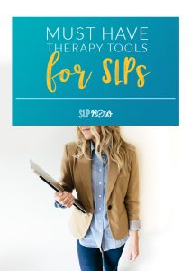 Which tools are you using in your speech therapy room to make your job easier? Which tools do you still need? Check out this post to see my top 10 must-have therapy tools for SLPs.