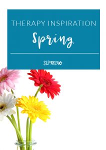 Springtime is fresh and new, and with it come many new ideas for speech therapy. Check out this post with tips and activities for therapy inspiration - just what you need as we near the end of the school year!