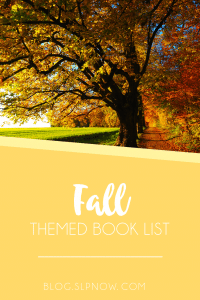 Are you in need of a variety of books that you can use during the fall season? This fall themed book list is exactly what you need! I'm sharing all of my favorite fall-themed books, so browse and get ideas for books you can use!