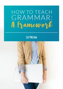 Wondering how to best approach grammar intervention? Check out this post for an evidence-based framework that you can use in your speech therapy sessions.