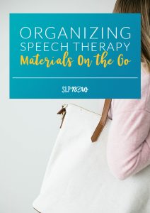 Ready for more speech room organization tips?! This week we're talking more about organizing speech therapy materials--using a therapy tote! Learn a few ways you can organize various materials in a tote. Video tutorials included!