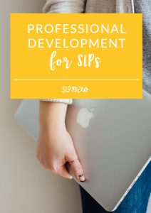 Looking for some professional development for SLPs? These are my 3 favorite options for SLPs on a budget!