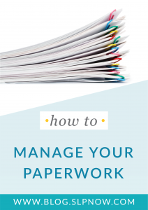 Is your paperwork load for your speech therapy caseload giving you headaches? Let me help you better manage your paperwork with the tips I share in this blog post! Perfect for busy SLPs who need their time for teaching students!