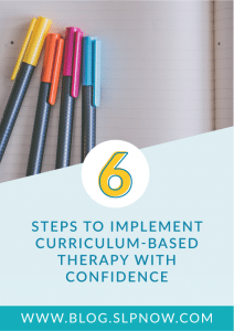 Do you want to learn more about curriculum-based therapy for your speech therapy sessions? Marisha from SLP Now will be talking more about implementing curriculum-based therapy with confidence during the 2018 SLP Summit, so click through to get more information!