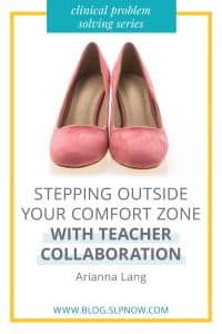 It can be very easy to feel like you’re working alone when you’re a school-based SLP. Sometimes it’s hard to collaborate with your teacher colleagues, for a variety of reasons. This blog post shares an interview with a school-based SLP who figured out how to make teacher collaboration work for her. Click through to read her insight!