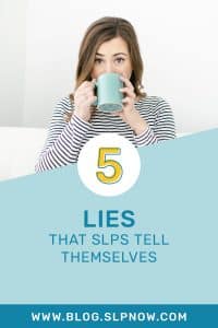 We ALL know that there are a lot of SLP lies floating around -- lies that we tell ourselves about what we can or cannot get done for our caseloads. This blog post shares some of the more common lies that SLPs tell themselves AND it provides tips for overcoming those obstacles. Click through to learn these tips to help you become a more efficient speech therapist!