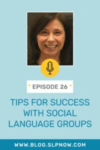 In this episode of the SLP Now podcast, Dr. Anna Vagin (author of Movie Time Social Learning and YouCue Feelings: Using Online Videos for Social Learning) shares strategies for success with social language groups. From appropriately grouping students to implementing engaging therapy activity ideas, Anna breaks down the process and shares real life examples to help SLPs plan for their mixed groups.