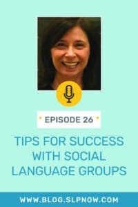 In this episode of the SLP Now podcast, Dr. Anna Vagin (author of Movie Time Social Learning and YouCue Feelings: Using Online Videos for Social Learning) shares strategies for success with social language groups. From appropriately grouping students to implementing engaging therapy activity ideas, Anna breaks down the process and shares real life examples to help SLPs plan for their mixed groups.