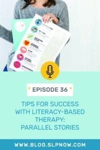 In this episode of the SLP Now podcast, Marisha dives into specific strategies that speech-language pathologists can use when implementing the fifth step of the literacy-based therapy framework: creating a parallel story. SLPs will walk away with fresh ideas and practical strategies that they can use to create parallel stories with students of all ages.