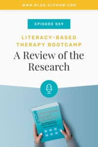 In this week's episode of the SLP Now podcast, I break down the research behind literacy-based therapy! This framework is very dynamic and can be used in a variety of ways. Almost any language objective can be taught within literacy-based language intervention!
