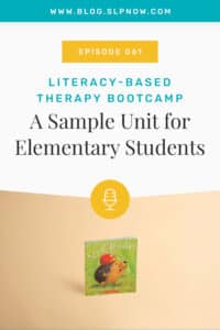 In this week's episode of the SLP Now podcast, I break down the research behind literacy-based therapy! This framework is very dynamic and can be used to target a variety of speech and language goals!