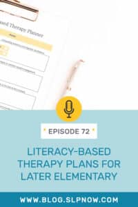 In this episode of the SLP Now podcast, Marisha shares therapy plans for a group of three later elementary students. After introducing the group, Marisha breaks down her planning process and shares practical and engaging therapy activities to target a variety of speech and language goals.