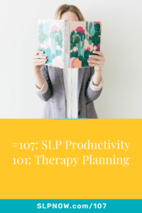 In this episode of the SLP Now Podcast, Marisha shares some some key tips and resources on how to focus in on a therapy routine and streamline therapy planning