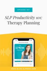In this episode of the SLP Now Podcast, Marisha shares some some key tips and resources on how to focus in on a therapy routine and streamline therapy planning.