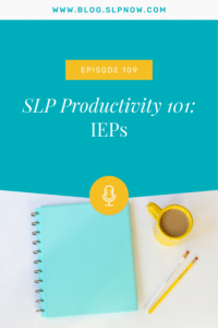 In this episode of the SLP Now Podcast, Marisha shares some effective tips on how to streamline IEPs.