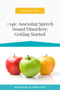 In this episode on the SLP Now podcast, Marisha sits down with Lindsey Hockel, owner of Speechy Things, LLC, and they discuss where to start with assessing speech sound disorders.