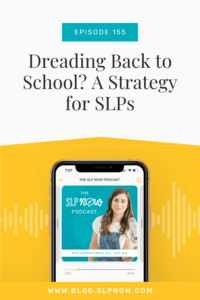 On this episode of the SLP Now Podcast we are kicking off an epic series with tons of back to school tips to help make the school year just a little bit easier for SLPs and Marisha shares some useful tips to help get SLPs in the right mindset for the new school year.