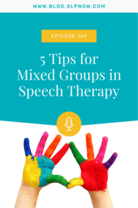 SLP Tips for Therapy for Mixed Groups